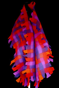 "Candyland" fine Italian merino wool wrap or throw