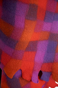 "Candyland" fine Italian merino wool wrap or throw